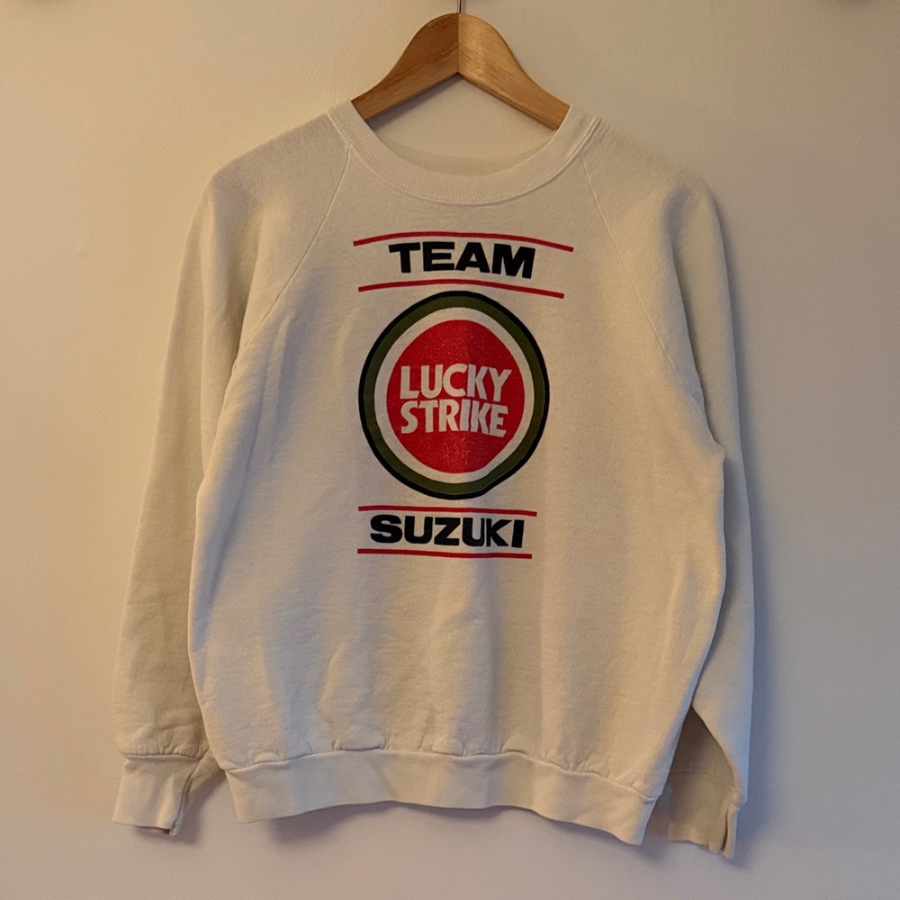 Team Lucky Strike White Sweater